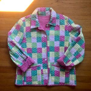 Reversible quilt chore coat